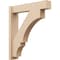 Ekena Millwork 6-in W x 28-in D x 32-in H Balboa Block Rough Cedar Woodgrain TimberThane Outlooker, Primed Tan OUTUR060X28X32BOA44RCPR - alternate 1